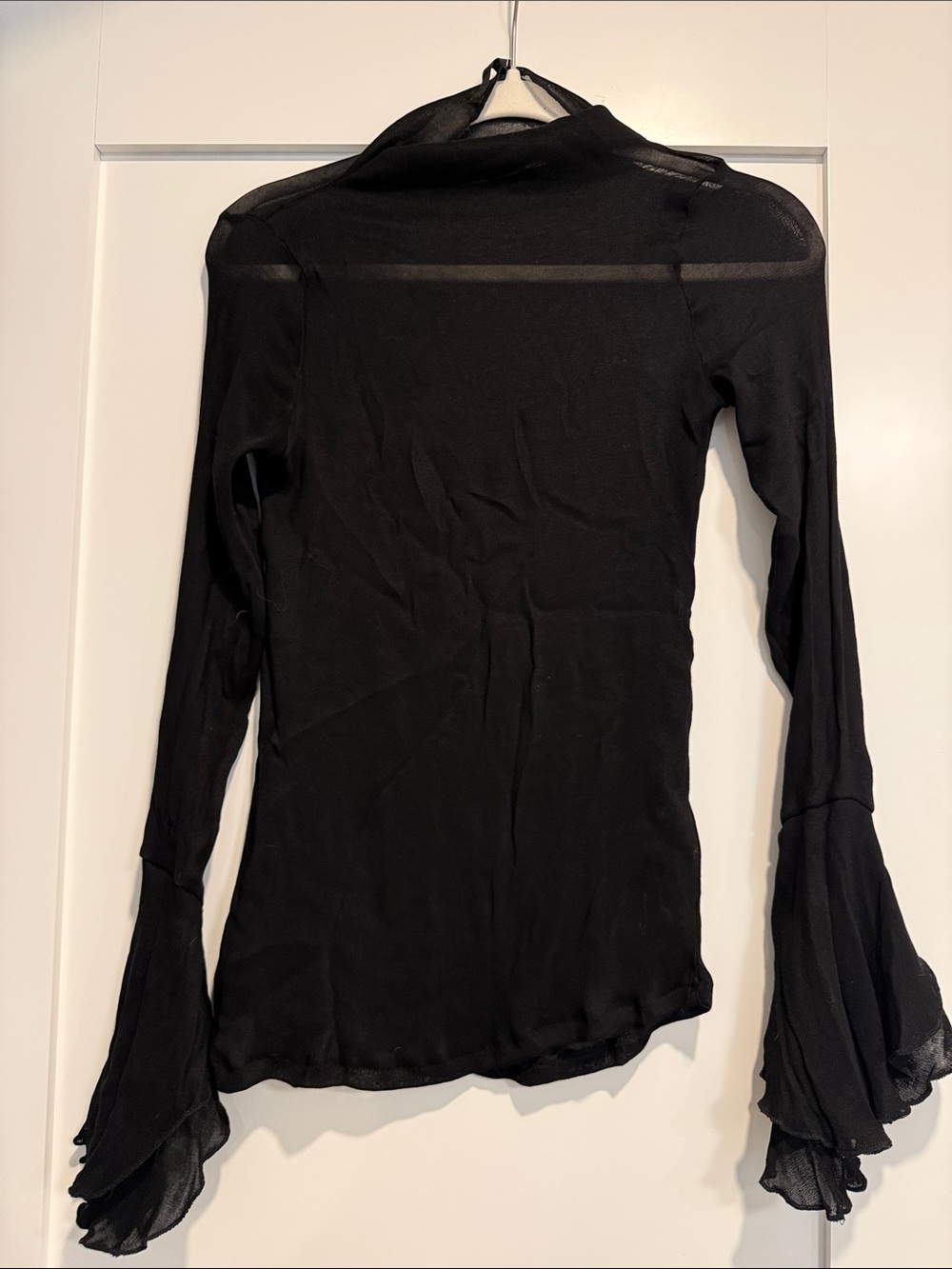 Zara Ruffled Combination Top - Picture 2 of 6